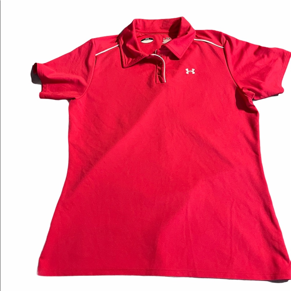 Under Armour pink polo